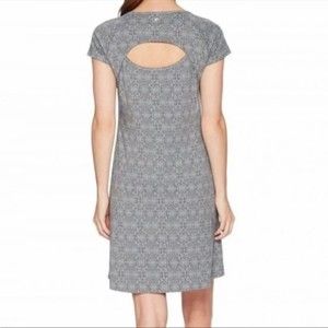 KUHL Dress Womens Size M Blue Oriana CoolPlus Cutout Back Short Sleeve Outdoors